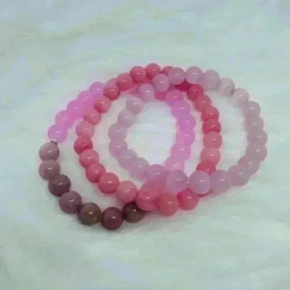Pink Dream Beaded Bracelet Bundle Set 3 - Picture 7 of 7